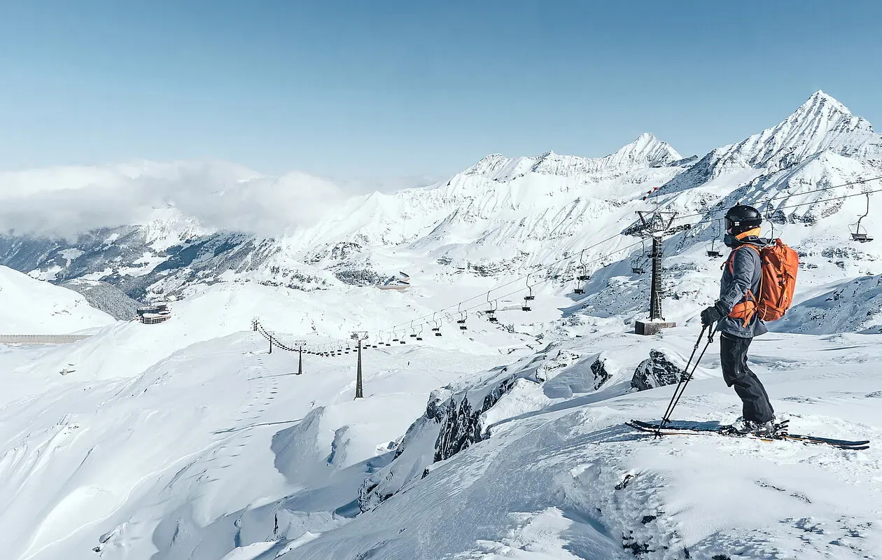 Skiing at Weißsee Gletscherwelt