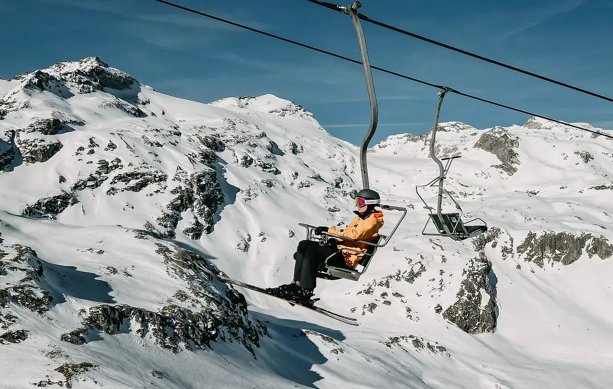 Skiing at Weißsee Gletscherwelt