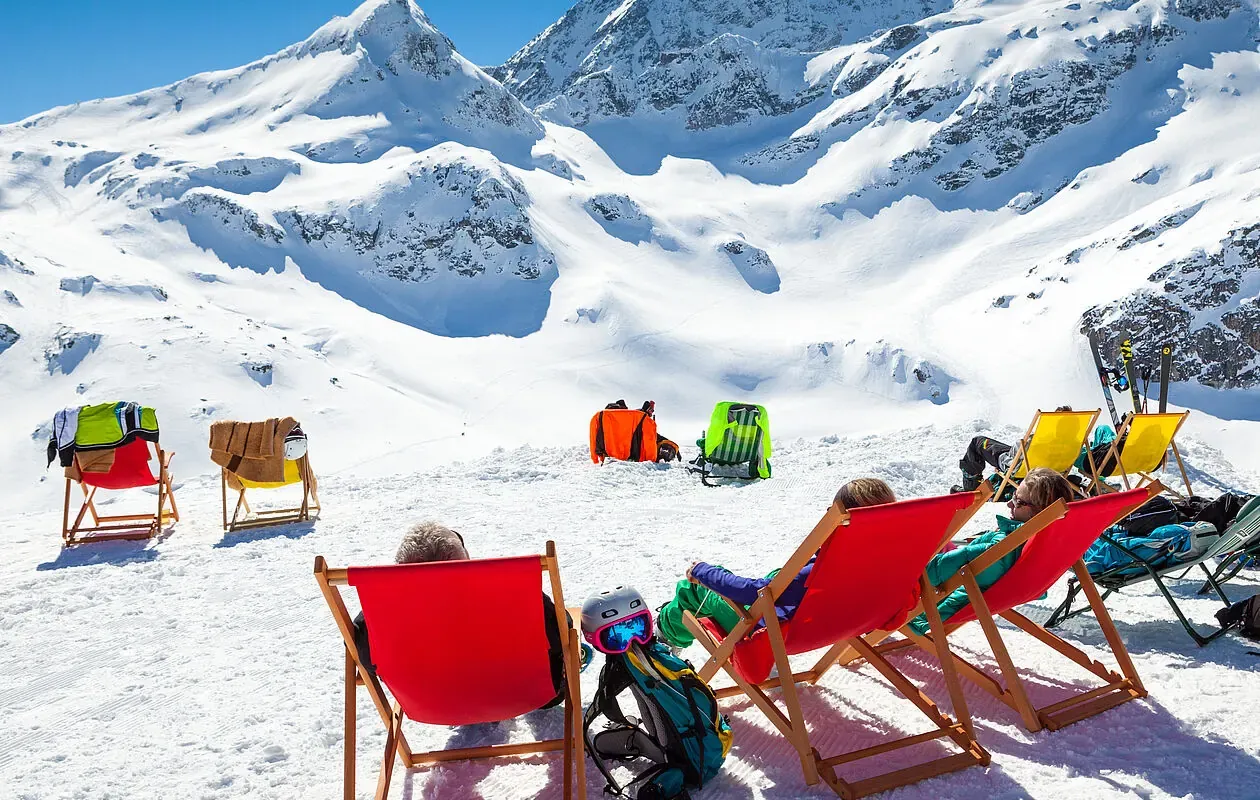 Skiing at Weißsee Gletscherwelt