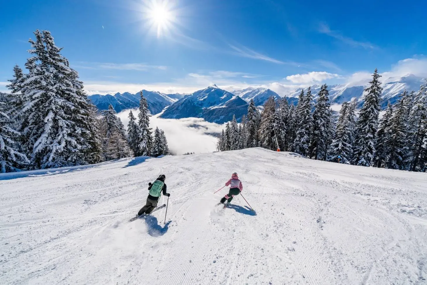 Skiing at Wildkogel