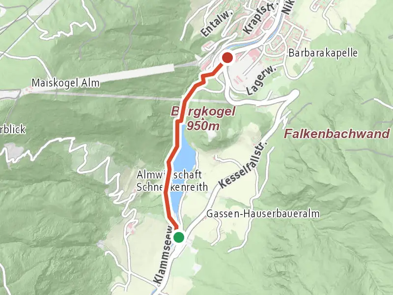 Sigmund Thun-Klamm drawn on a map of the valley